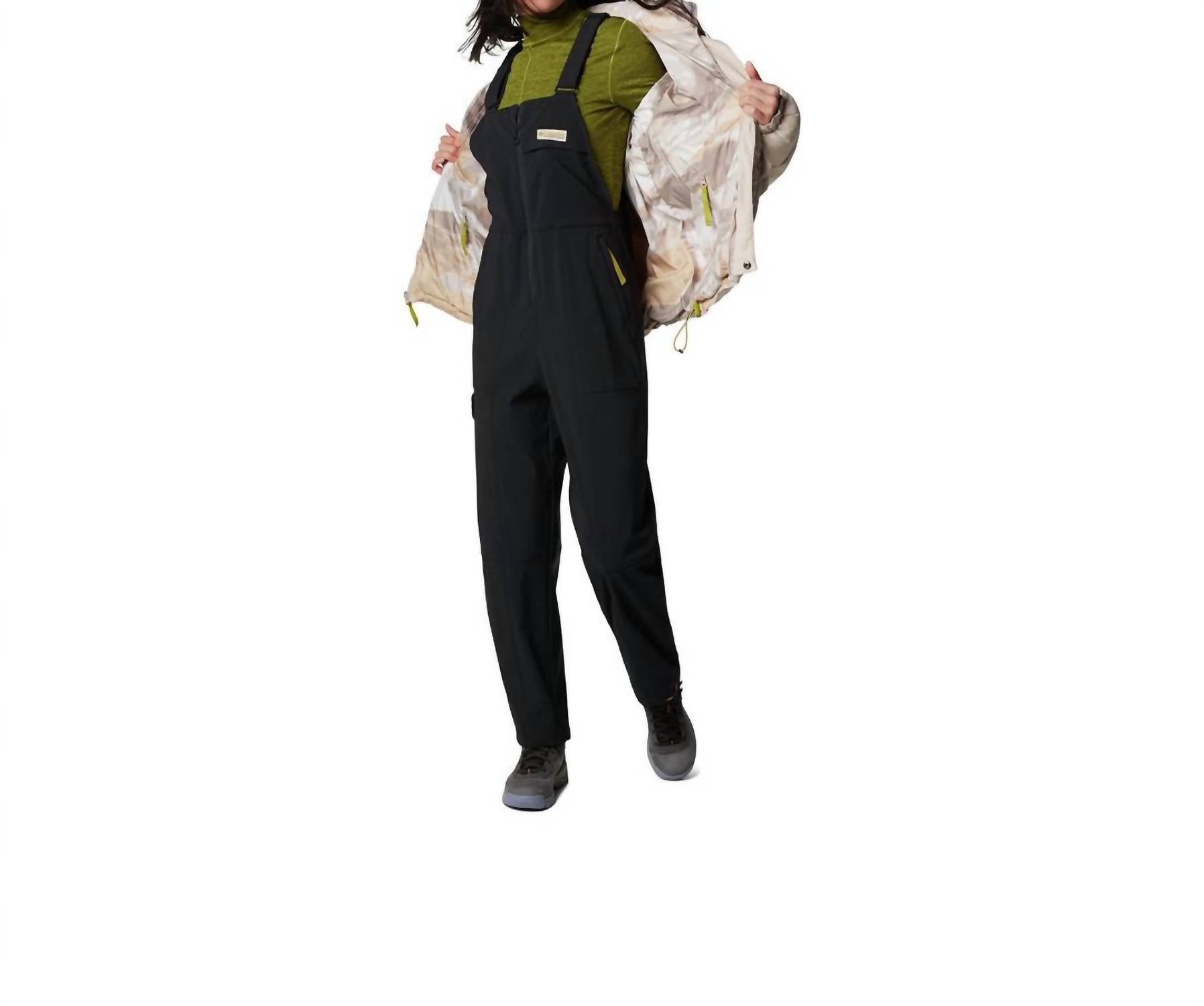 Columbia Wallowa Softshell Overall in black - women's jeans - view 4