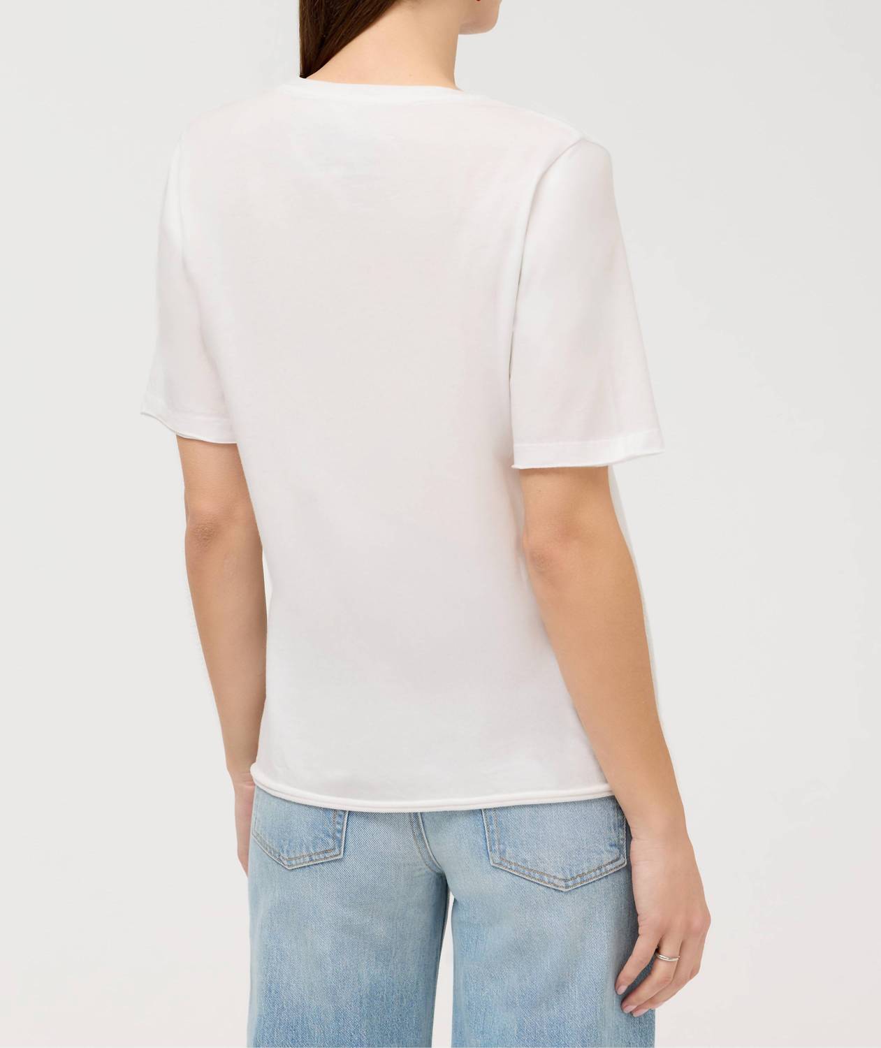 Johnny Was - CELIORA RAW HEM V-NECK TEE