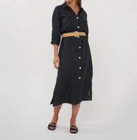 Esqualo - Belt Linen Dress