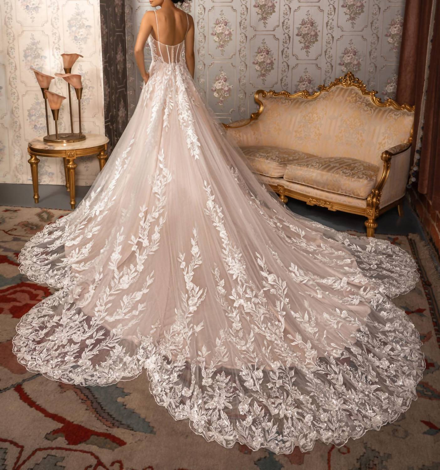 Kitty Chen Couture - Victoria Beaded Lace Gown