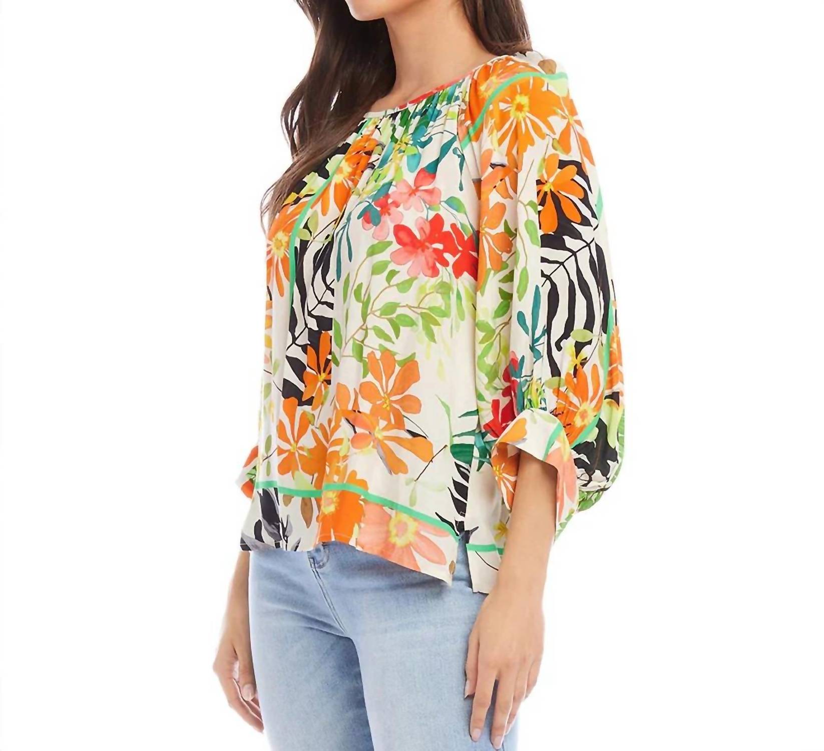 Karen Kane - Paiden Blouson Sleeve Top