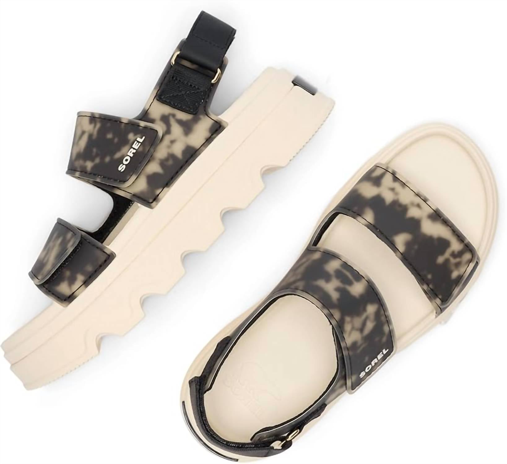 SOREL Women's Kinetic Sunchase Ankle Strap Sandal in black chalk - women's sandal - view 5