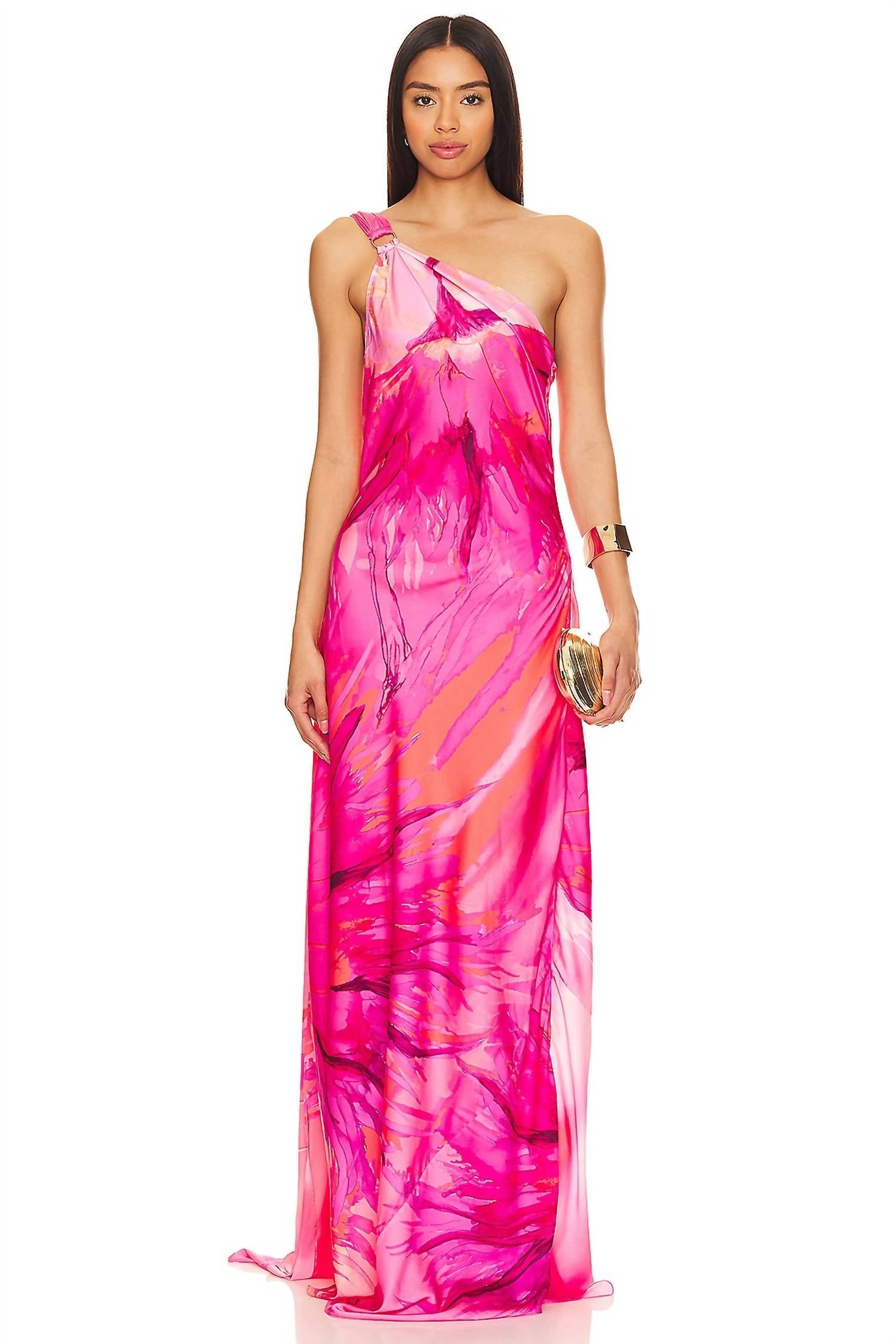 Hemant & Nandita - Abira One Shoulder Maxi Dress