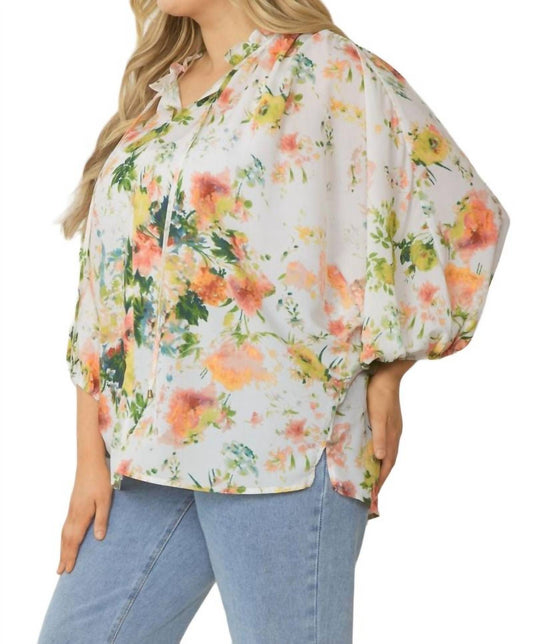 Entro - Spring Haiku Floral Blouse