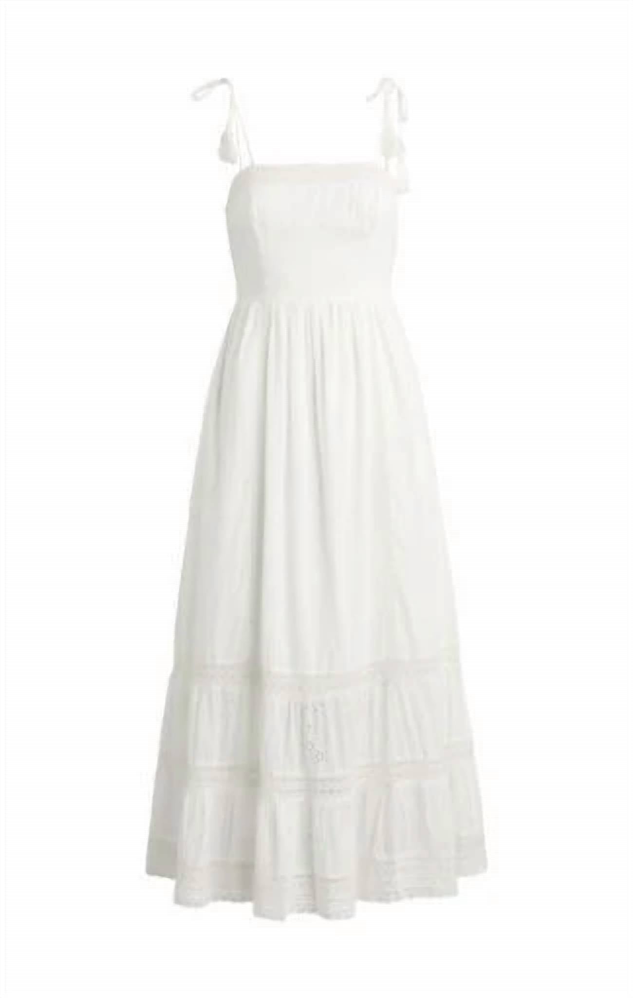 Bila77 - Women's Alberni Tie Strap Maxi Dress