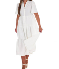 In February - Follow Your Arrow Button Down Midi Dress