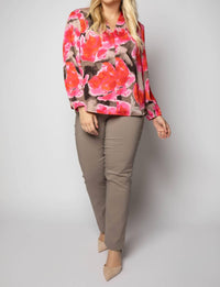 Nzt By Nic+Zoe - Rosy Outlook Top - Plus