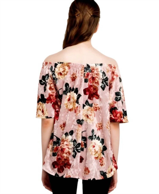 Mittoshop - Velvet Floral Blouse