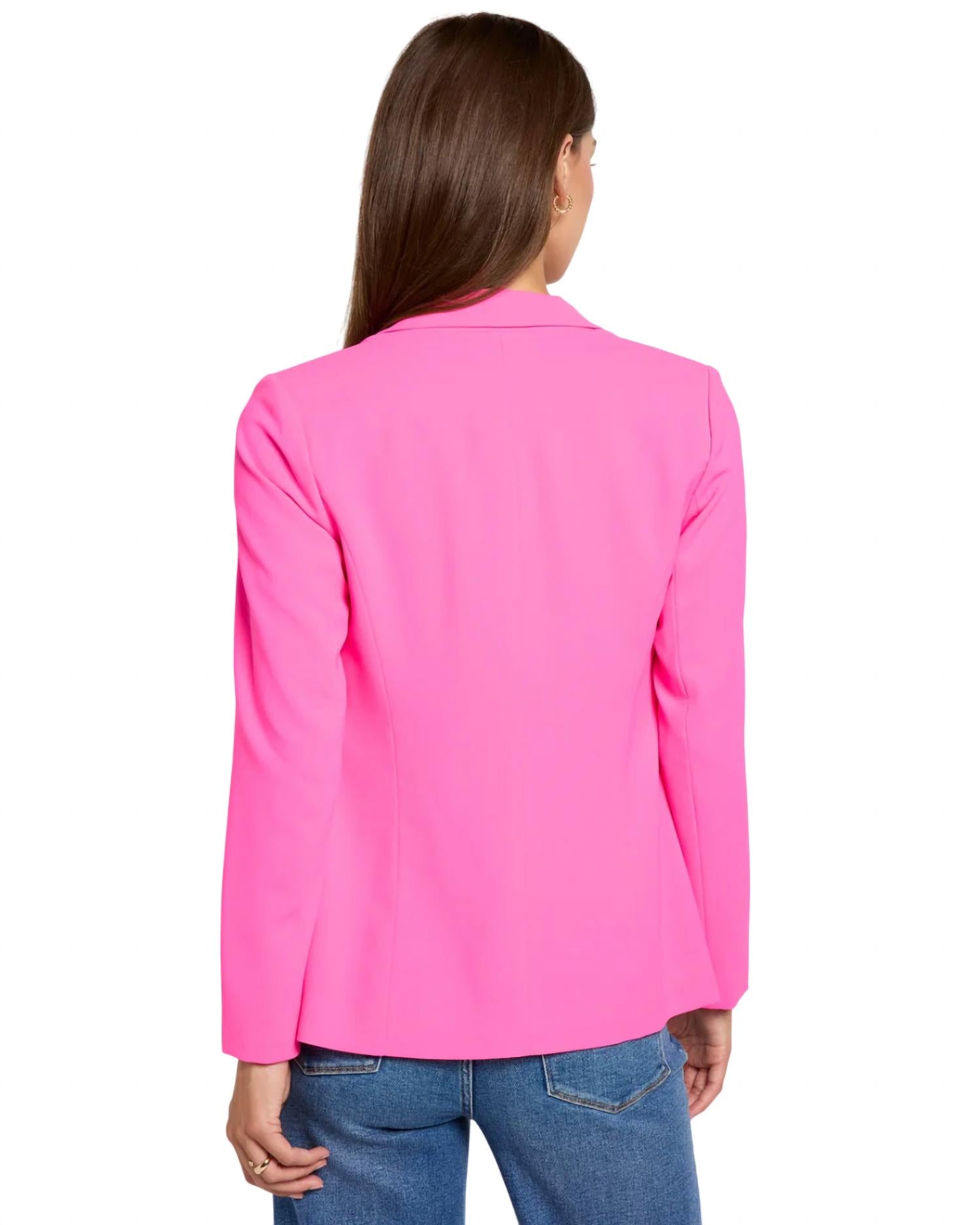 Skies Are Blue - Long Sleeves Collar Blazer - Plus