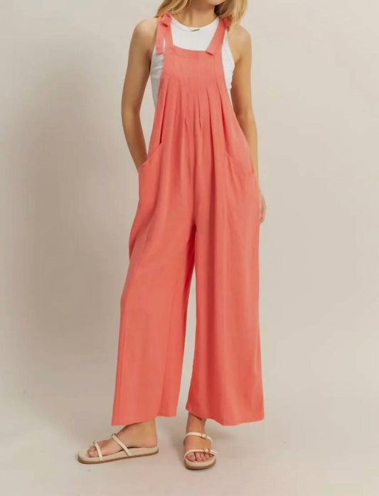 Hyfve - Self-Tie Shoulder Straps Jumpsuit