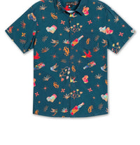 Baja Llama - Men's El Sativo Nighthawk Button Up