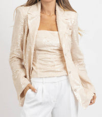 Fore Collection - Emre Blazer And Strapless Tube Set