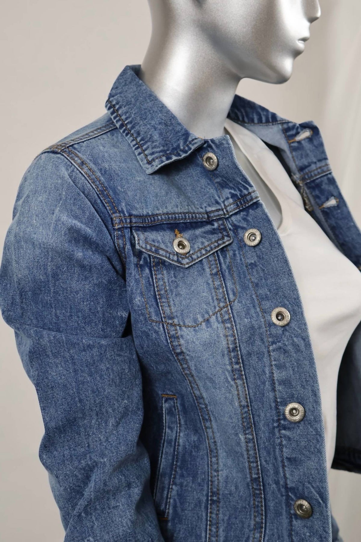 Blue Age - Spandex Casual Denim Jacket