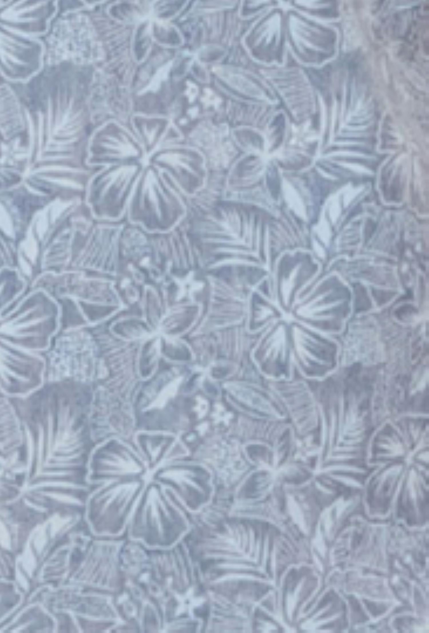 Flags & Anthem Dorset Floral Vintage Soft Shirt in navy combo - men's t-shirt - detail view