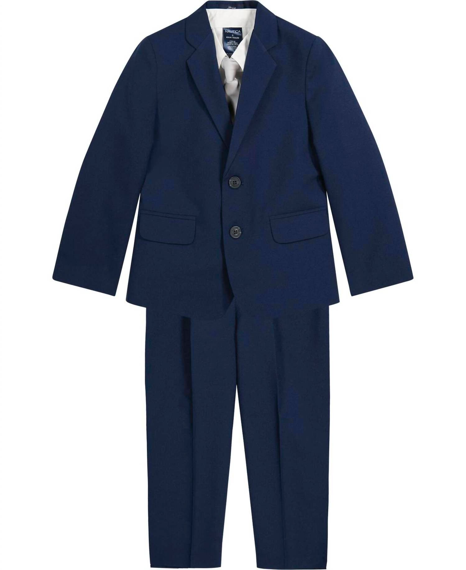Nautica - Boys' 3-piece Tuxedo Set With Dress Shirt Jacket And Pants