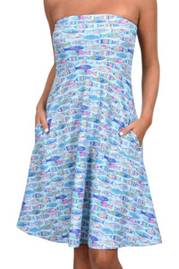 Southwind Laguna Dress in fins - women's dress - detail view