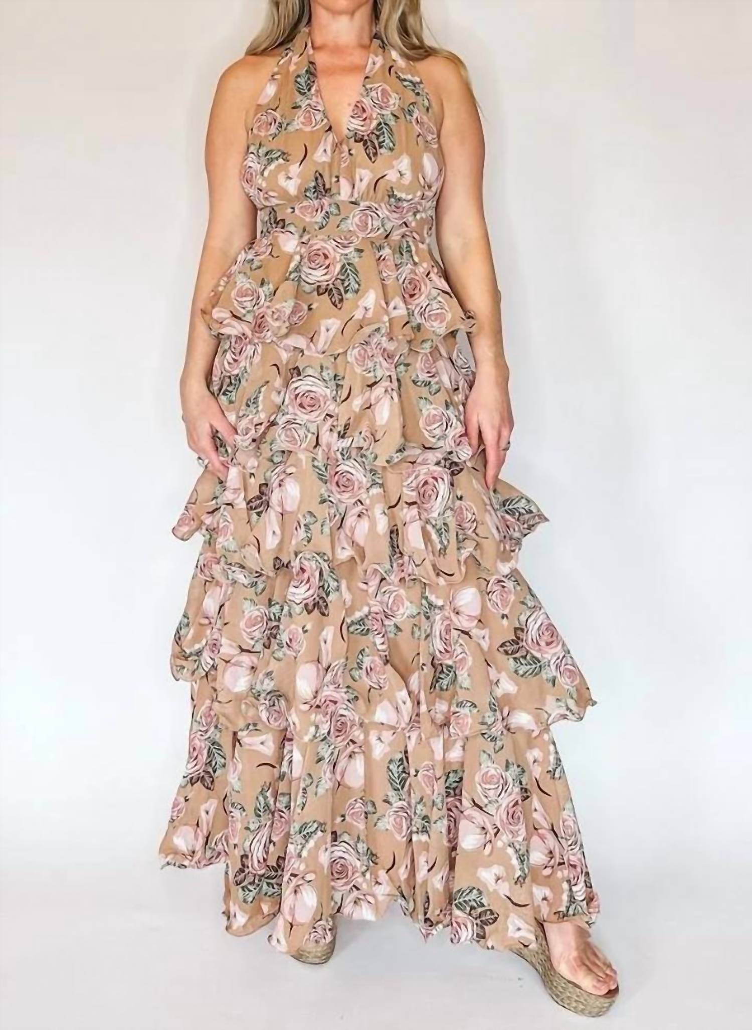 Mulla - The Rose Ruffled Maxi Dress