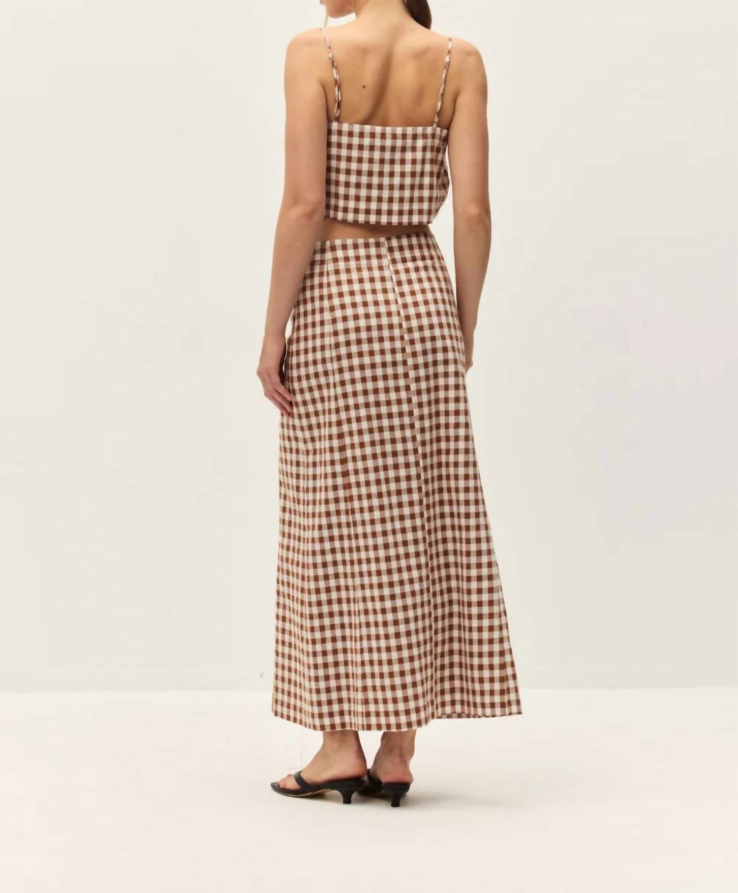 Elodie - Bianca Gingham Crop Top