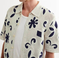 Wax London - Doodle Crochet Porto Polo Shirt