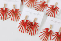 St. Armands Designs Of Sarasota - Women's Sunburst Statement Drop Earrings