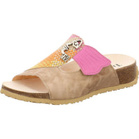 Think! Women's Mizzi Sandal in linen combi material mix - women's sandal