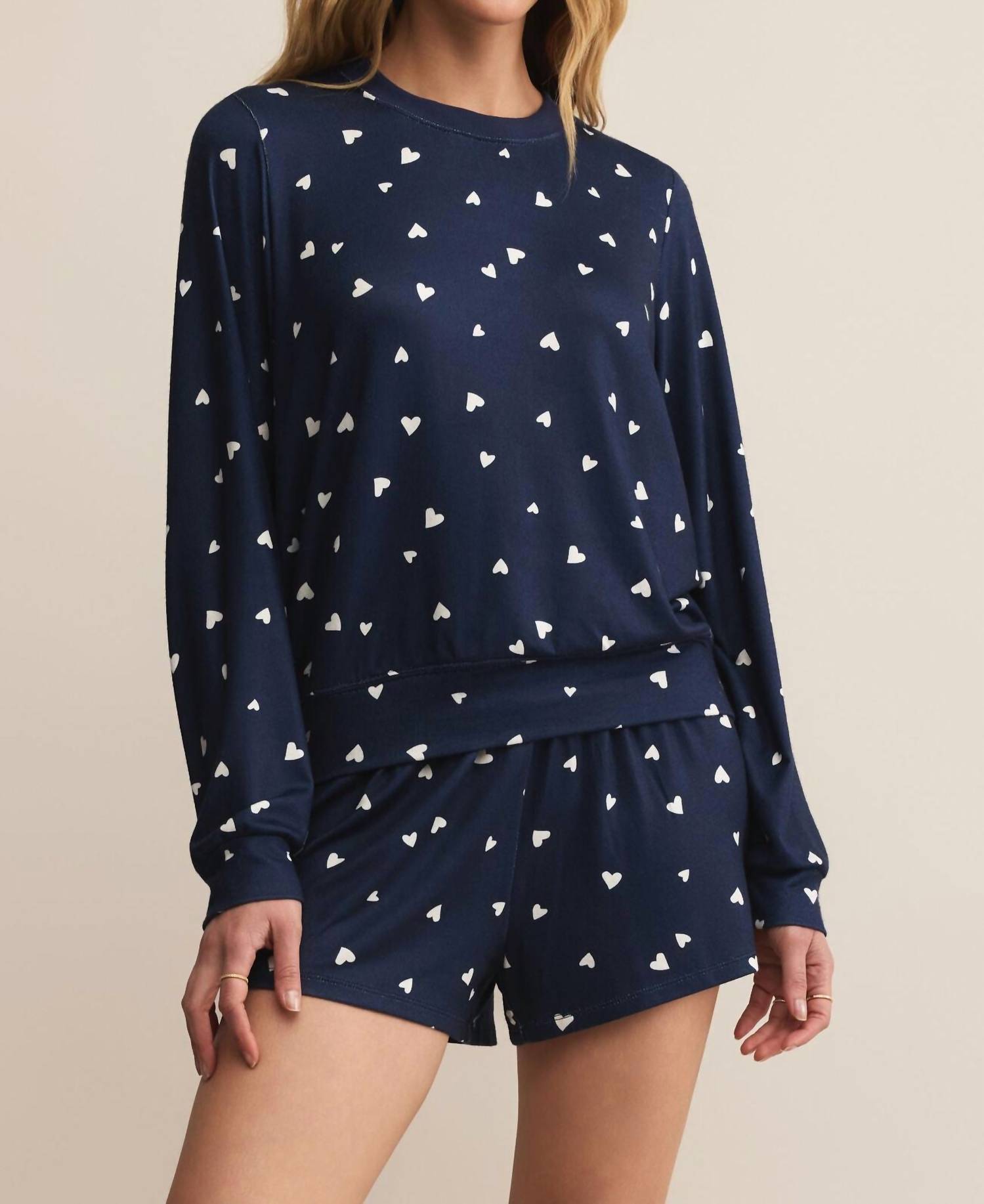 Z Supply - Classic Heart Eclipse Long Sleeves Top
