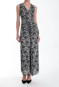 Karina Grimaldi - Pilar Lace Print Maxi Dress