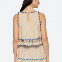 Sea - Melinda Embroidered Tank Top