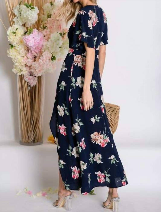 Floral Wrap Maxi Dress