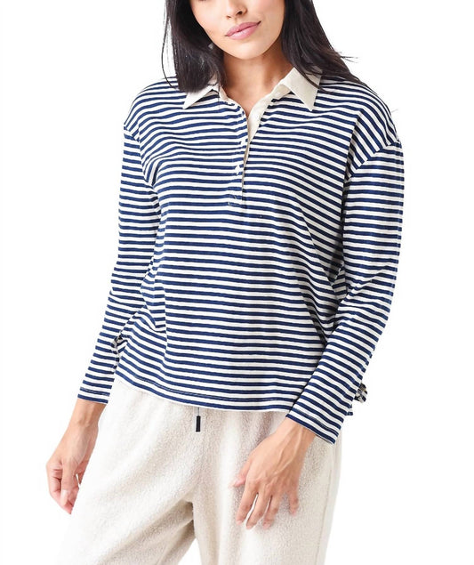 ORGANIC COTTON LONG SLEEVE BOXY POLO