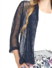 Papillon - Open Mesh Cover Up With Sequin Details
