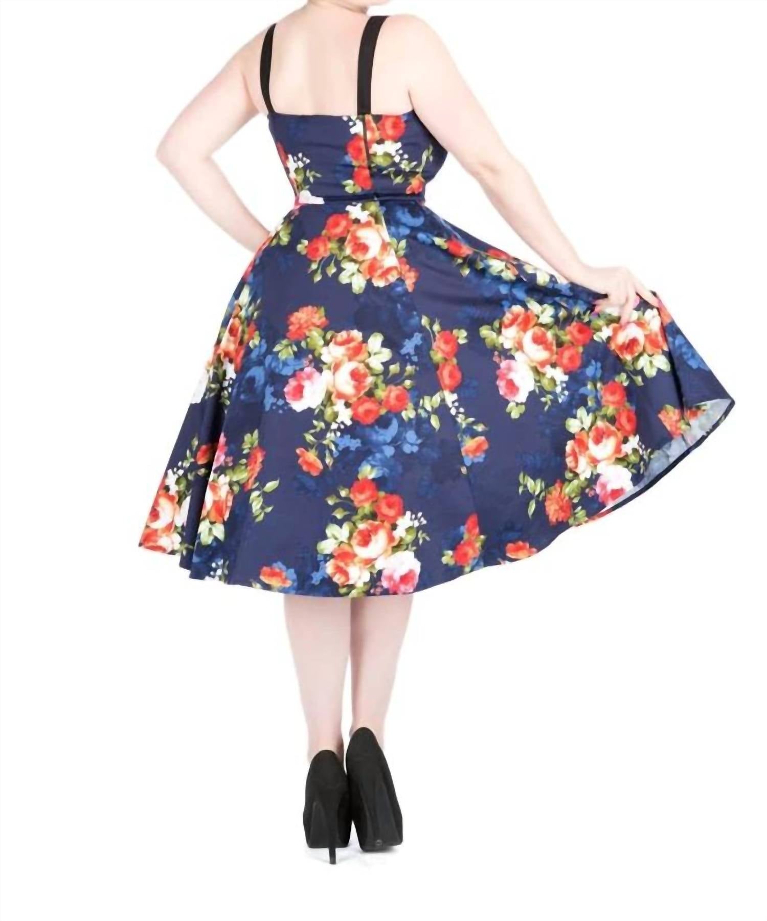 Orchid Bloom - Floral Swing Dress