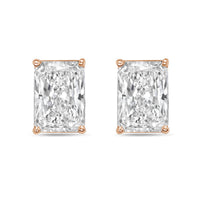 Diana M Jewels - Women's Radiant Lab-grown Diamond Stud Earrings (9.00 Tcw) - Elegant Plus