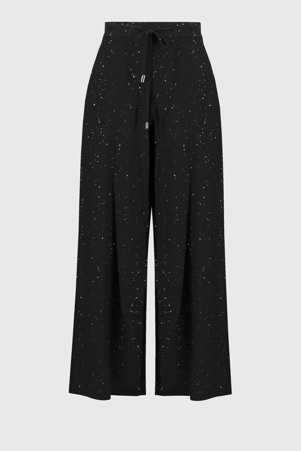 Joseph Ribkoff - Sequined Sweater Knit Culotte Pants