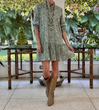 Just Darviny - Megan Button Front Mini Dress