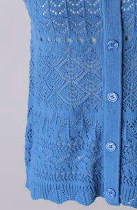 Keren Hart - Women's Knitted Button Down Tank Top