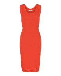 Salvatore Ferragamo - Women's Sleeveless Midi Ribbed Dress