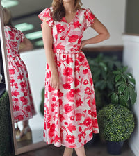 In February Lana Dress in vibrant red - women's dress - view 4