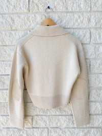 SIMKHAI Kellie Pullover Sweater in cream - women's sweater - view 4