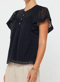 Current Air - Flutter Short Sleeve Blouse