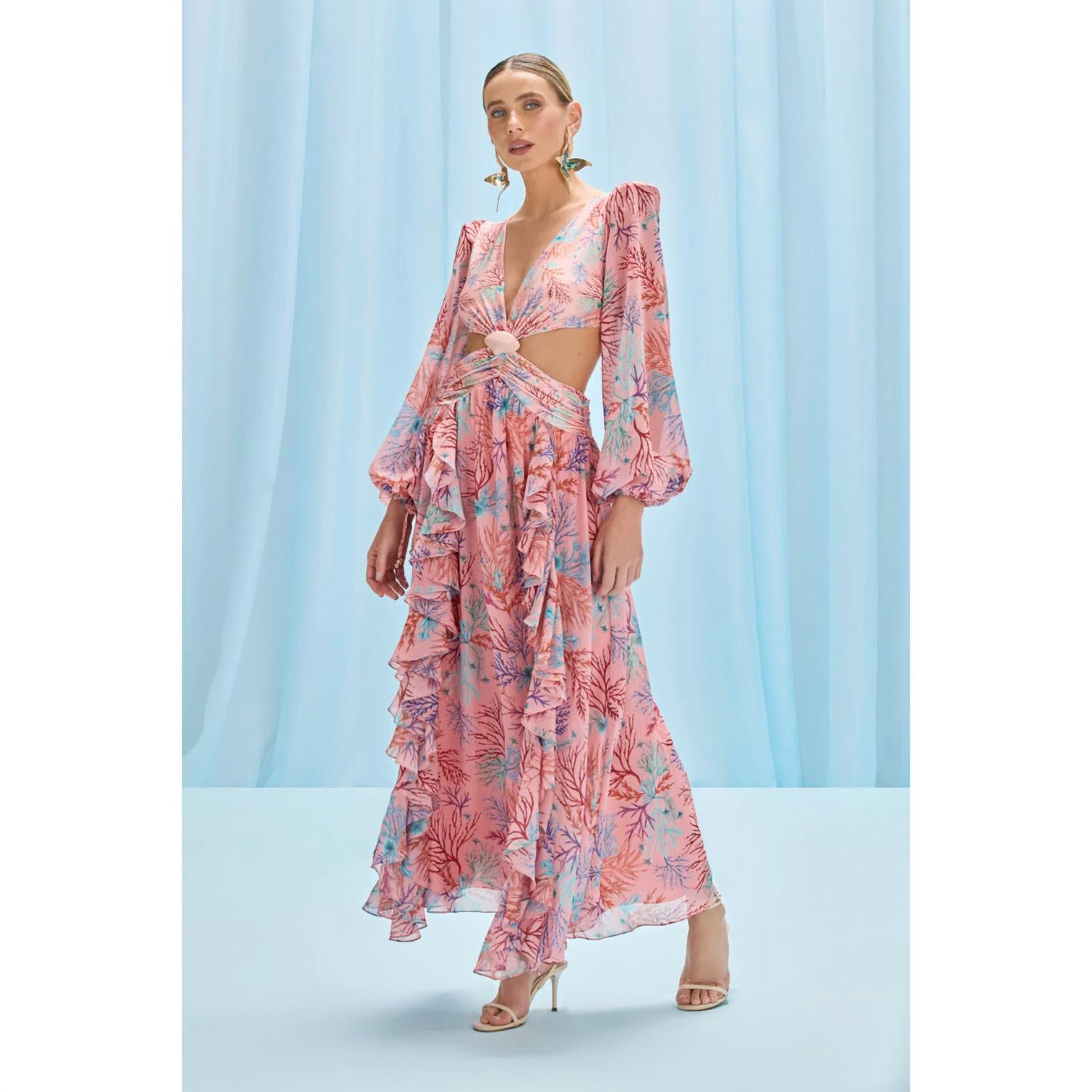 Patbo - Seaweed Long Sleeve Beach Dress