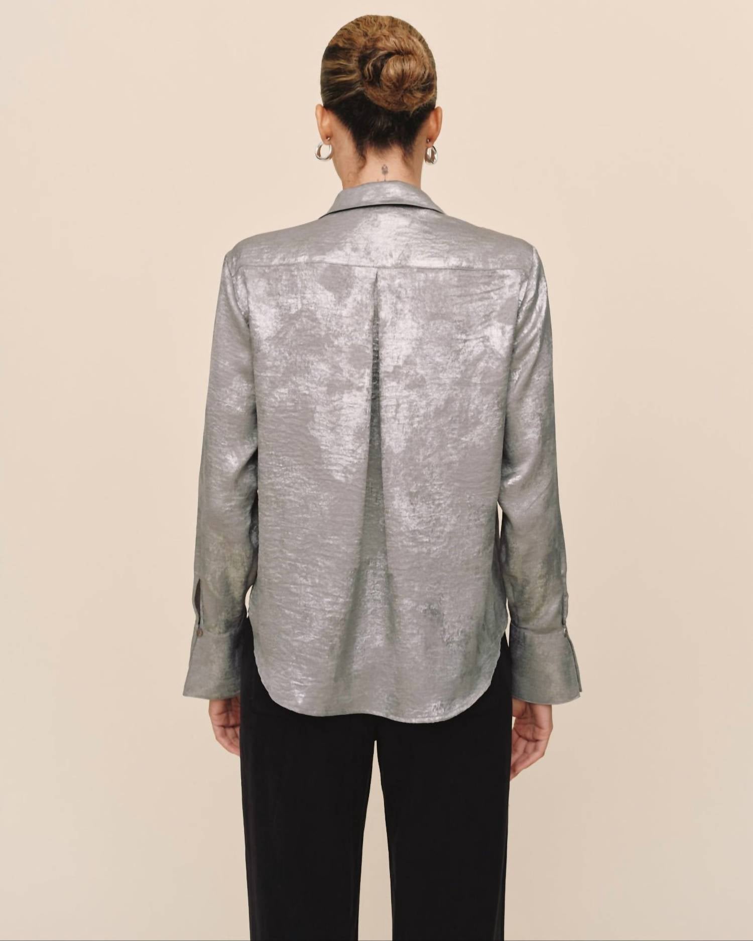Bella Dahl - Flowy Wide Collared Button Down Shirt