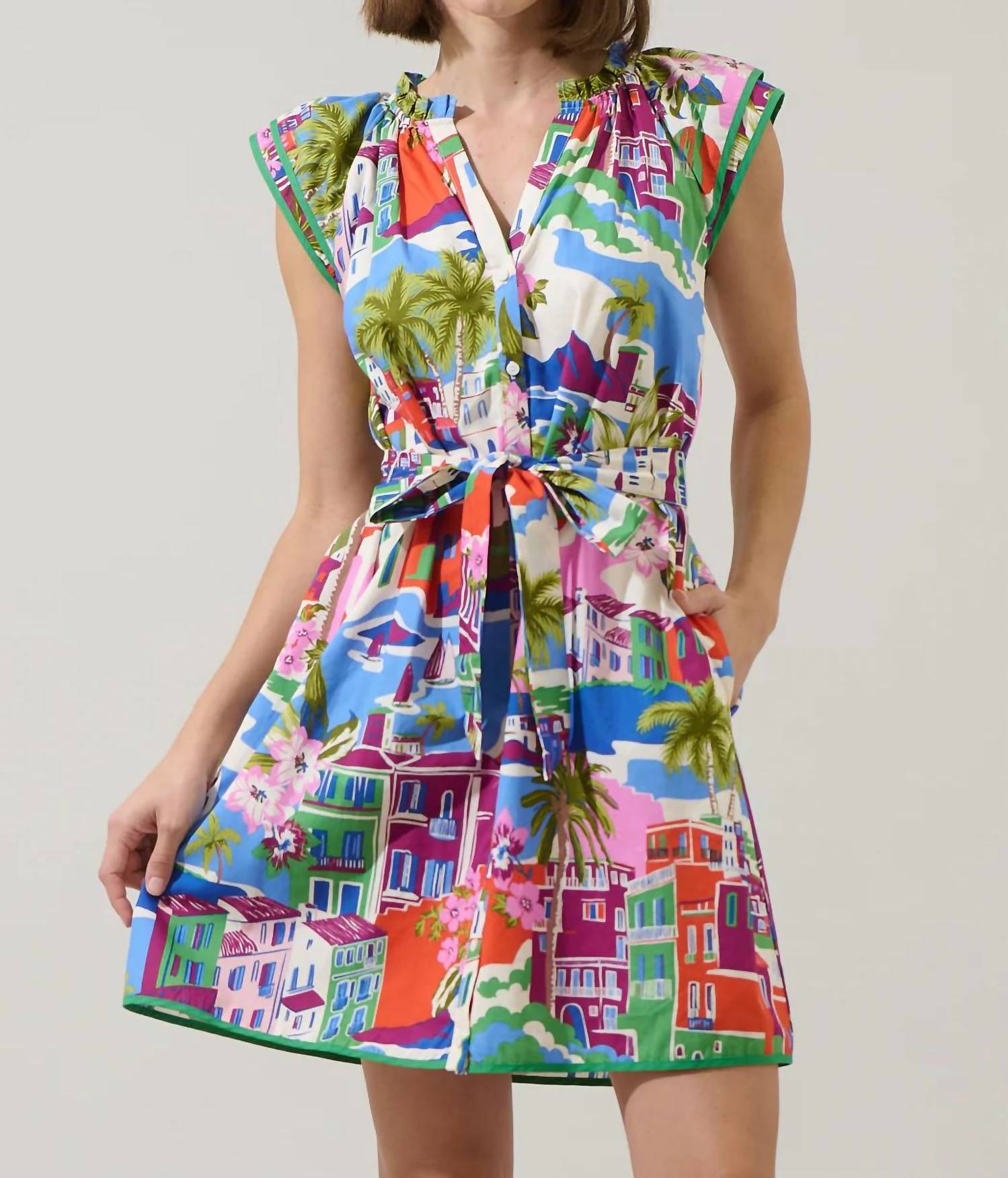 Sugarlips - Rumi Town Olera Ruffle Mini Dress