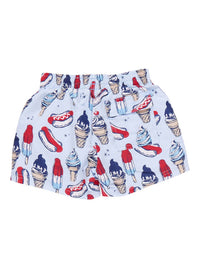 Pink Chicken - Boy's Summer Treats Swim Trunks