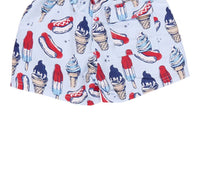 Pink Chicken - Boy's Summer Treats Swim Trunks