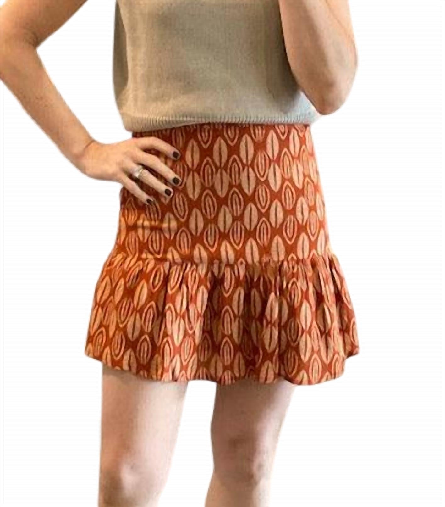 Osamore - Printed Ruffle Skirt