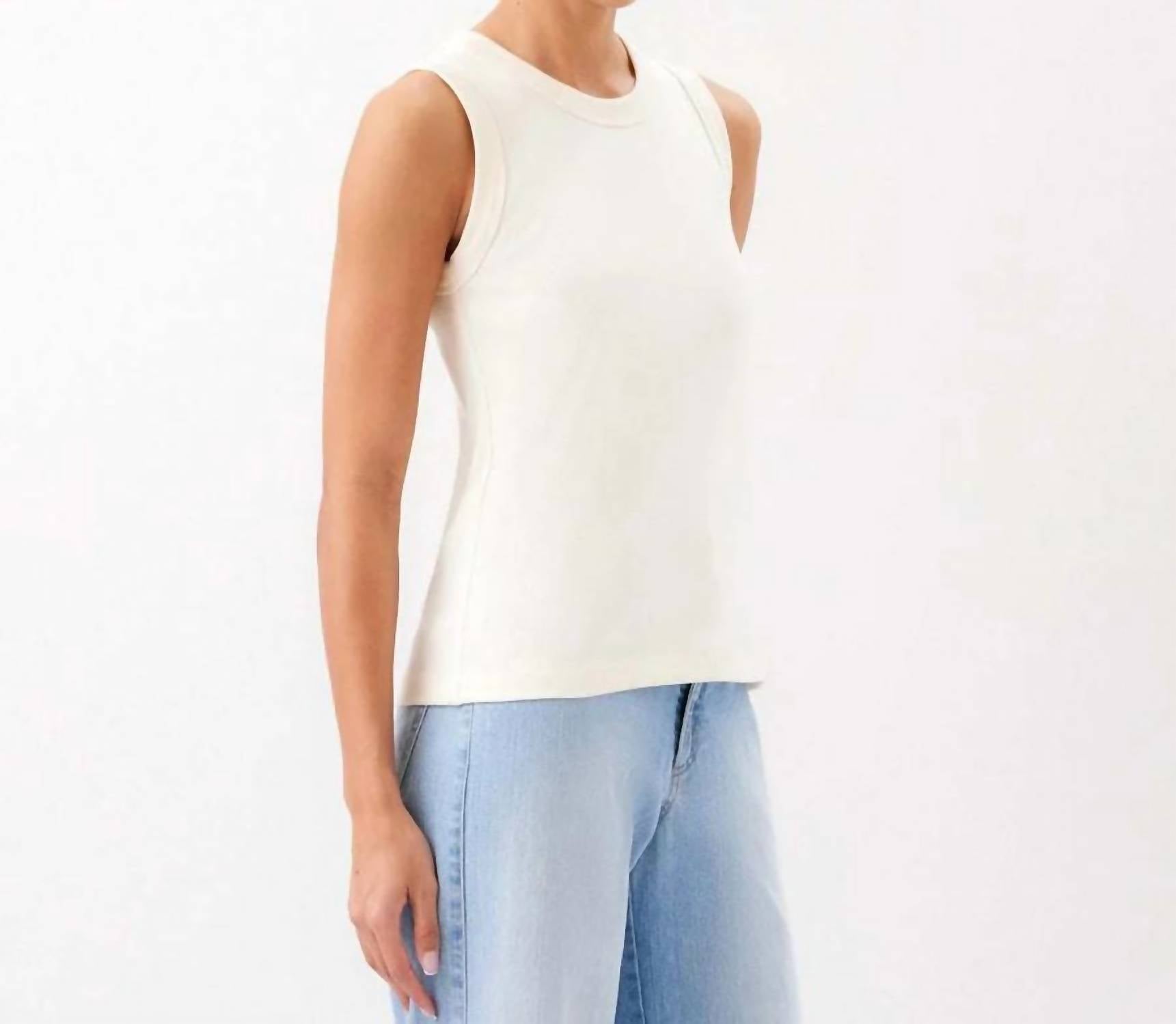 Karen Kane - Ribbed Crewneck Tank