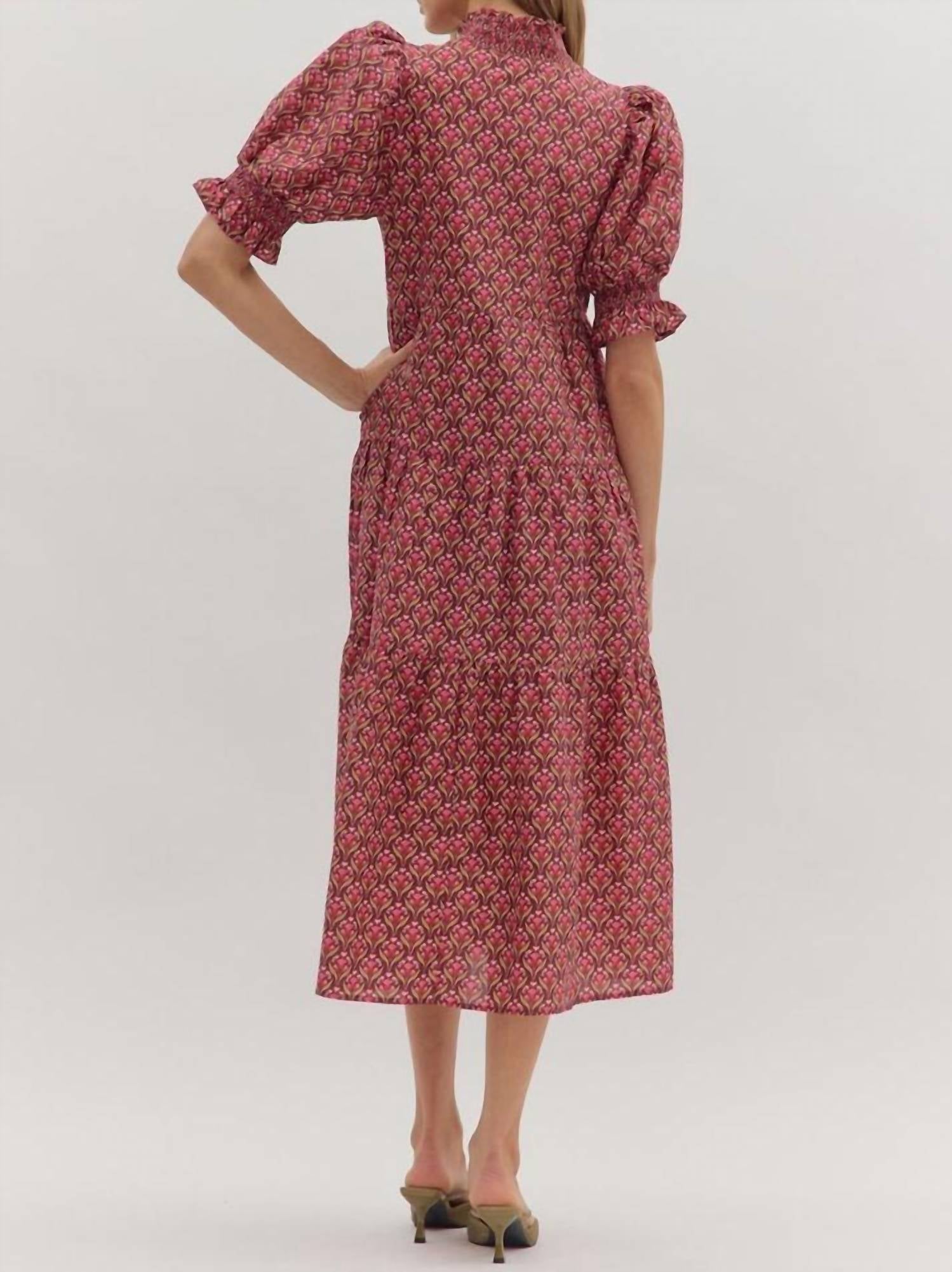 Entro - Botanical Midi Dress