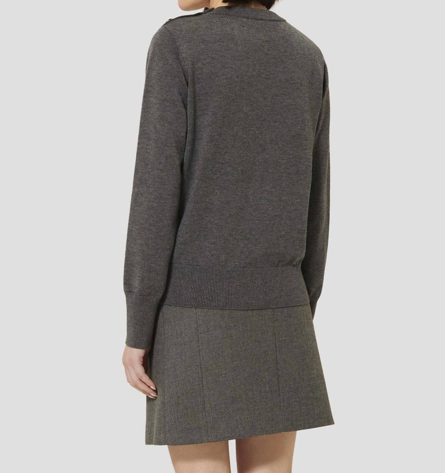 Tara Jarmon - Prunette Pull On Wool Sweater
