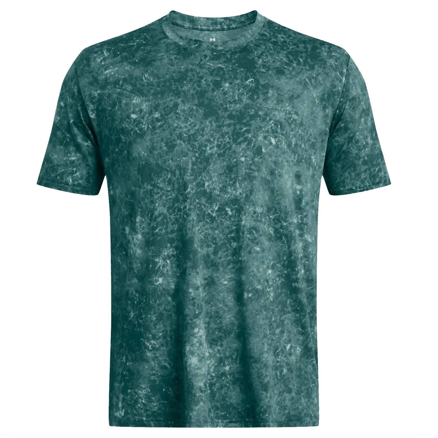UNDER ARMOUR Vanish Energy Printed Shirt Top in hydro teal - men's t-shirt - detail view
